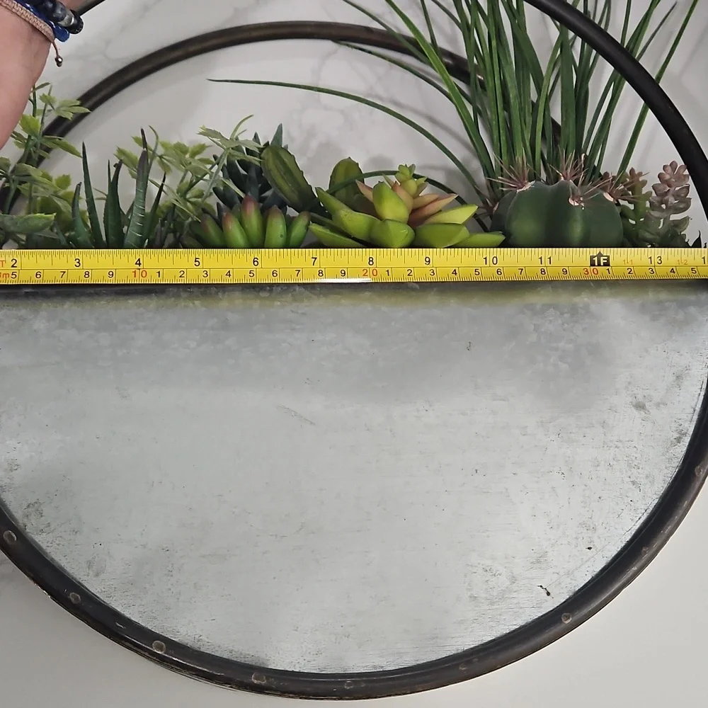 Black and Silver Wall Planter
